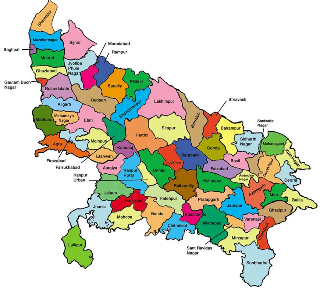 Uttar-Pradesh Map